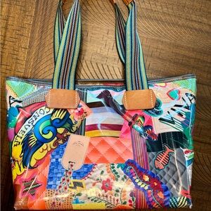 Colorful Consuela Patchwork Tote Bag